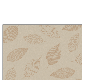 2110N.F - Paper Place Mat 32x42  Natural "LEAVES"
